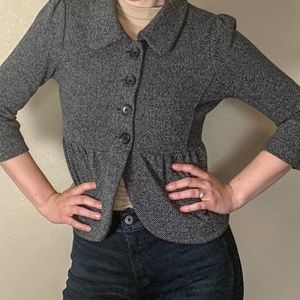 Tweed collared jacket